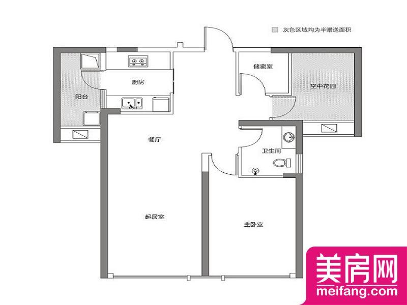 E3区A户型 1室2厅1厨1卫 89.00㎡ E3区A户型 1室2厅1厨1卫 89.00㎡