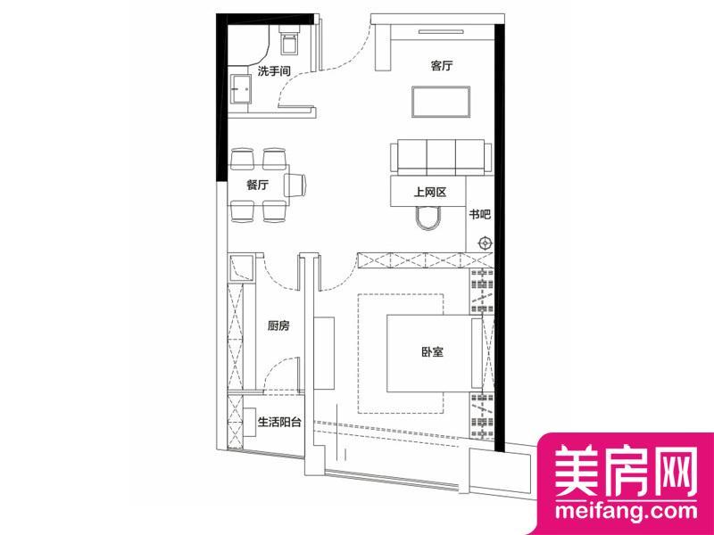 E5区6号栋(售罄) 1室2厅1厨1卫 53.18㎡ E5区6号栋(售罄) 1室2厅1厨1卫 53.18㎡