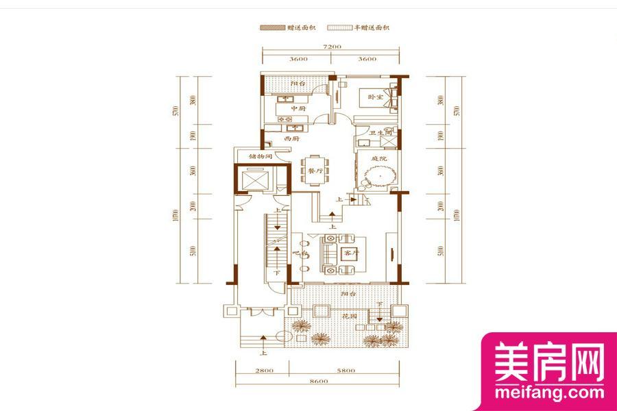 六期20、21、22、23栋Hb户型一层 4室3厅2厨3卫 223.00㎡ 六期20、21、22、23栋Hb户型一层 4室3厅2厨3卫 223.00㎡