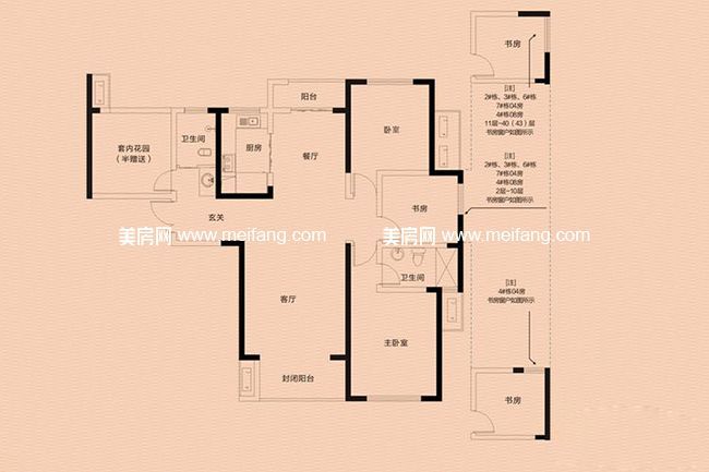 长沙北辰三角洲户型图赏析