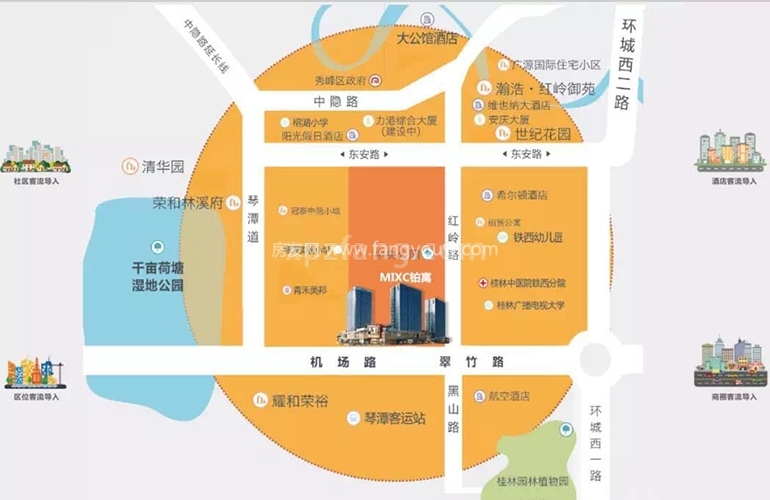 华润中央公园 交通图