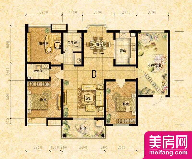 25#D2户型 3室2厅1厨2卫 116.00㎡ 25#D2户型 3室2厅1厨2卫 116.00㎡