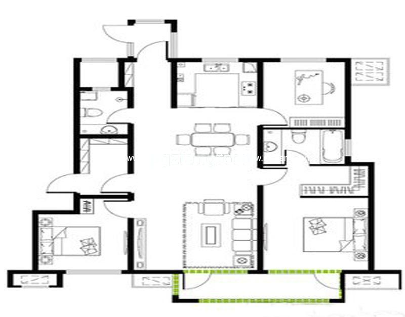A3-三室两厅两卫-137m²