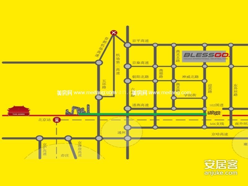 金谷ISOHO 交通图
