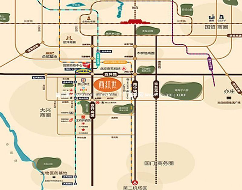 华远西红世 电子交通图
