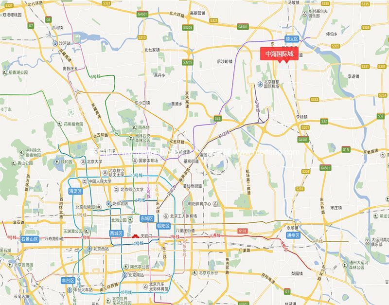 中海国际城 区位图