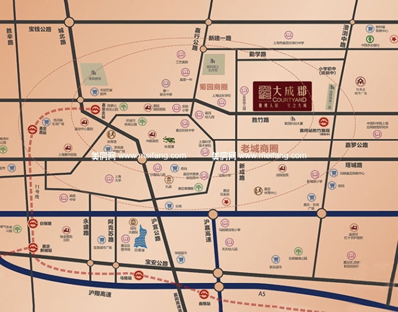 金隅大成郡 交通图