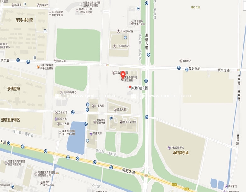 中港·白金大厦 区域图1