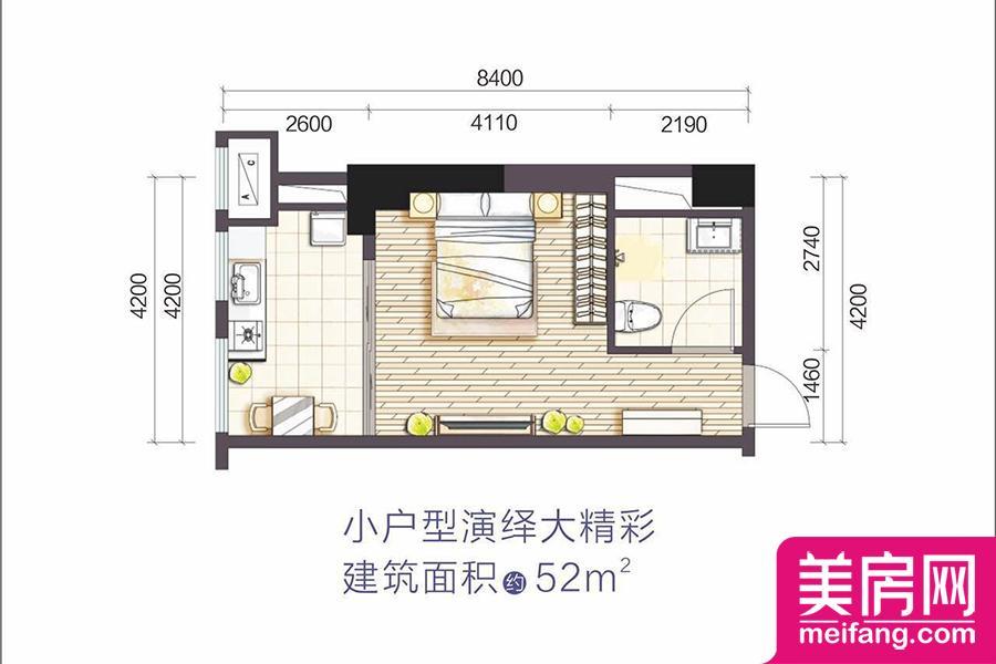 18号楼公寓 1室1厅1厨1卫 52.00㎡ 18号楼公寓 1室1厅1厨1卫 52.00㎡