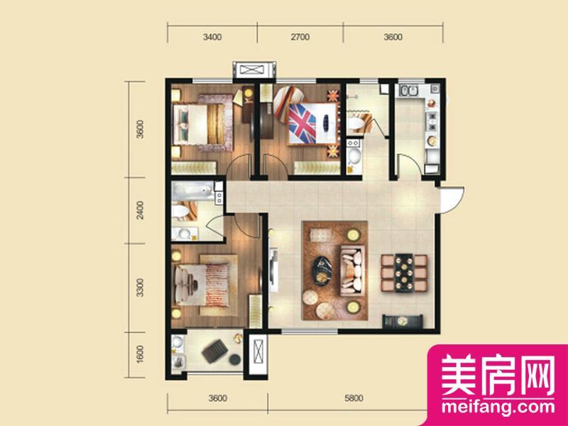 11、12号楼D户型 3室2厅1厨2卫 120.00㎡ 11、12号楼D户型 3室2厅1厨2卫 120.00㎡