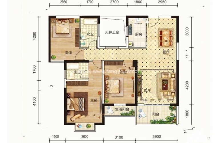 1#03户型 3室2厅2卫 123㎡ 1#03户型 3室2厅2卫 123㎡