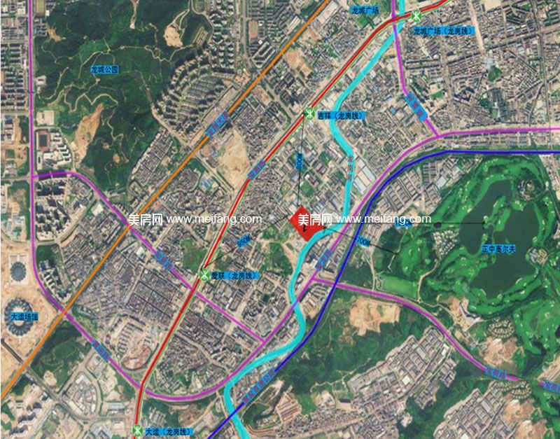 华策中心城 卫星图