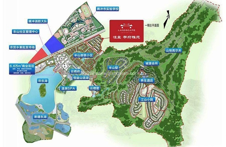 高黎贡国际旅游城 规划图