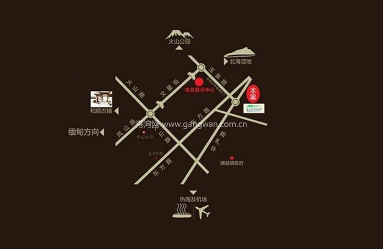 高黎贡国际旅游城区位图