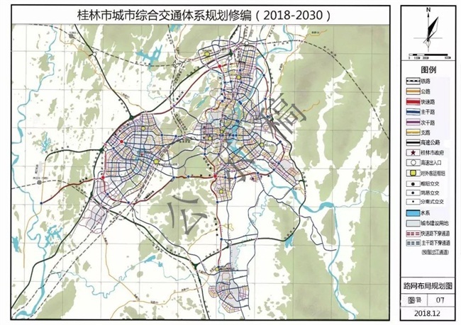 轨道线网规划图公示稿显示,桂林市将建设4条城市轨道线,其中临桂区将