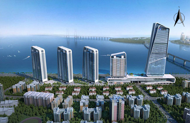 珠海仁恒滨海中心在售建面321-365㎡海景美宅,均价63000元/㎡