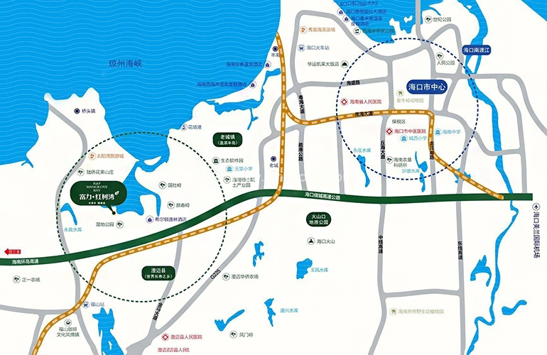 富力红树湾 交通图
