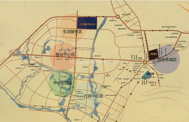 碧园印象桂林 区位图