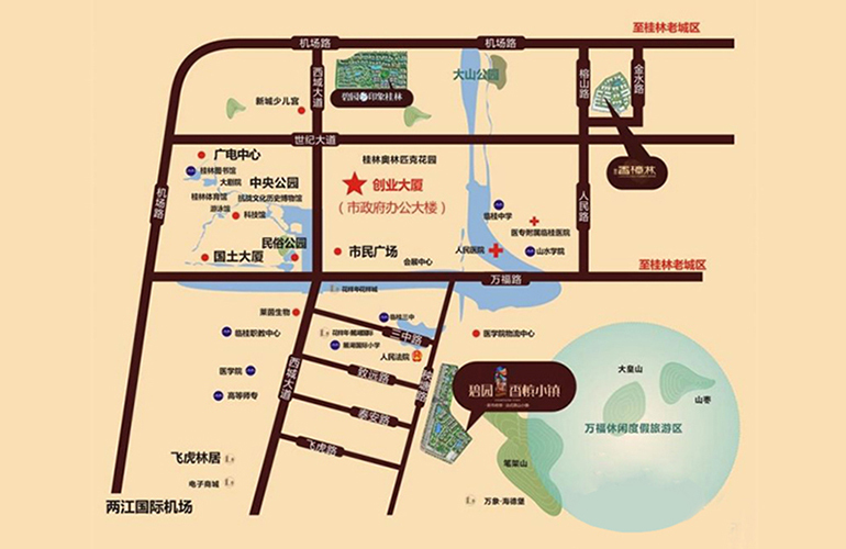 碧园印象桂林 交通区位图
