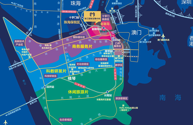 珠江国际金融中心区位图