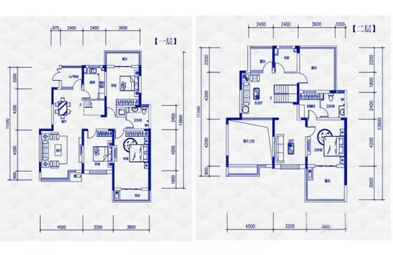 二期E10-5F1户型 5室4厅2卫1厨 221.00㎡