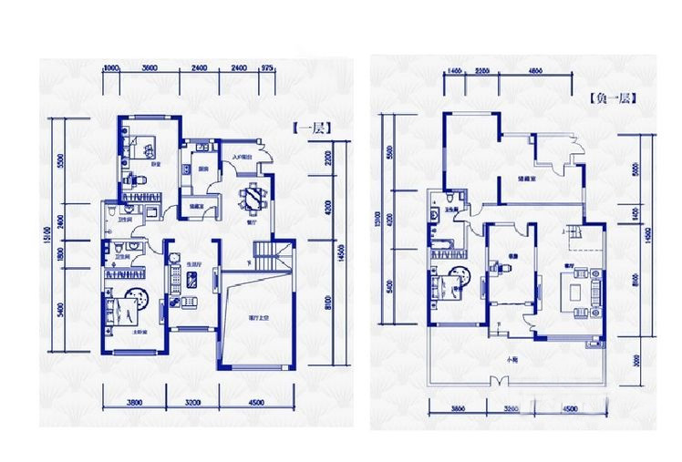 二期E10-1F户型 4室3厅3卫1厨 251.00㎡