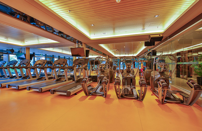 健身场地（如健身房、运动场馆、小区用于运动健身的场地和场所）