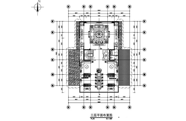 碧桂园中央半岛艺境 B户型 三层平面布置图