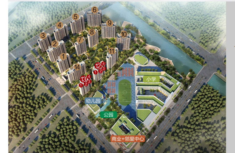 中国铁建未来城 楼栋分布图