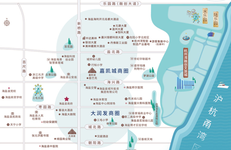 杭州湾融创文旅城 区位图
