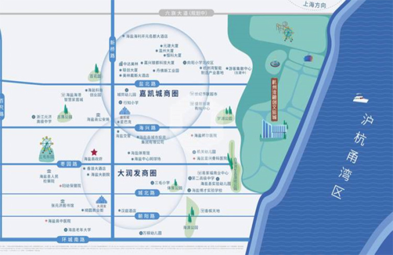 杭州湾融创文旅城 区位图