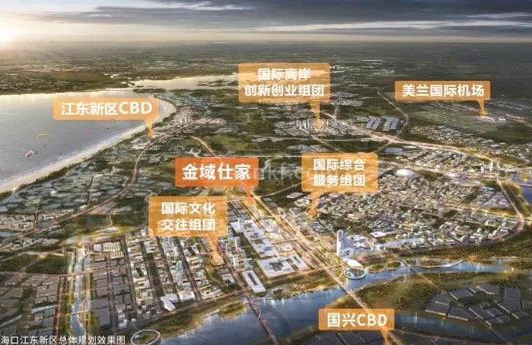 海口江东新区总规划图