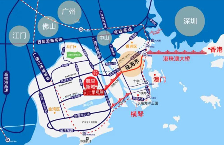 中海十里观澜 交通图