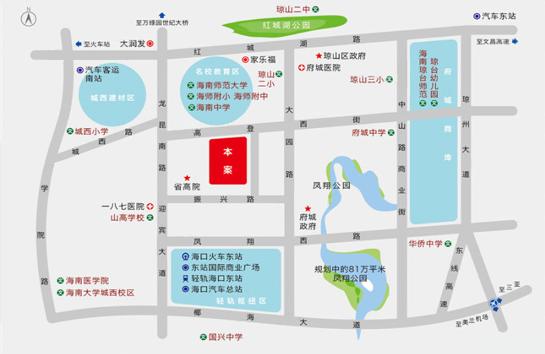 海南新天地区位图