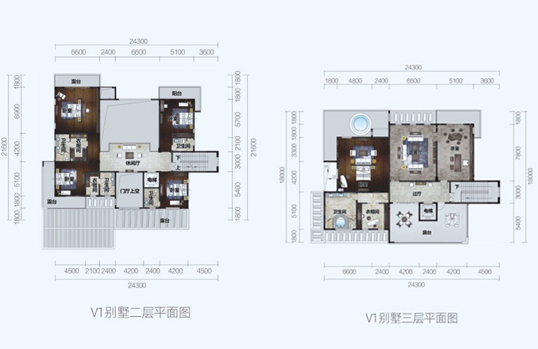 珈宝别院 V1别墅 建筑面积1245-1249㎡