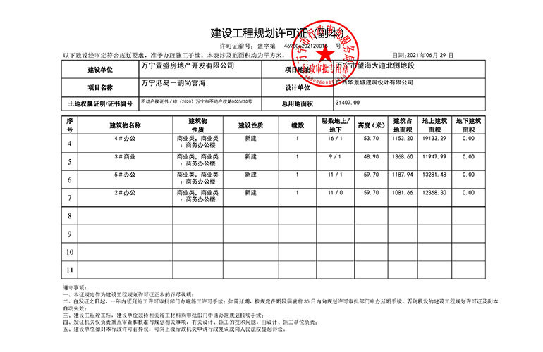 建设工程规划许可证