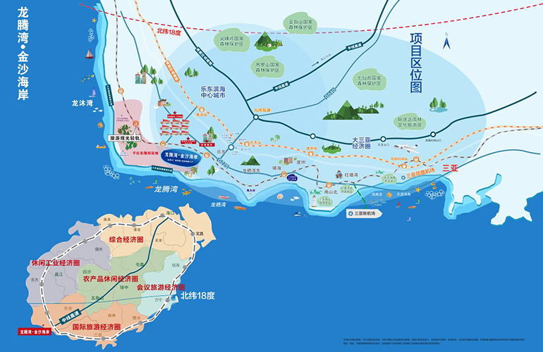 龙腾湾金沙海岸区位图