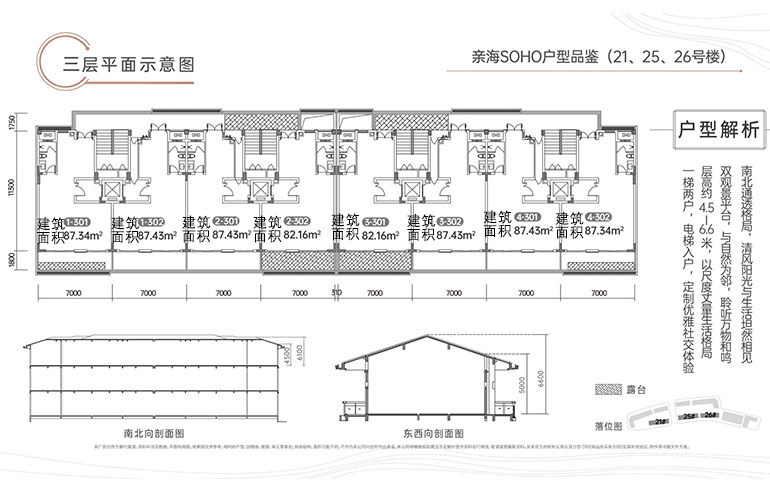 鲁能三亚湾港湾二区 SOHO 21、25、26号楼 三层