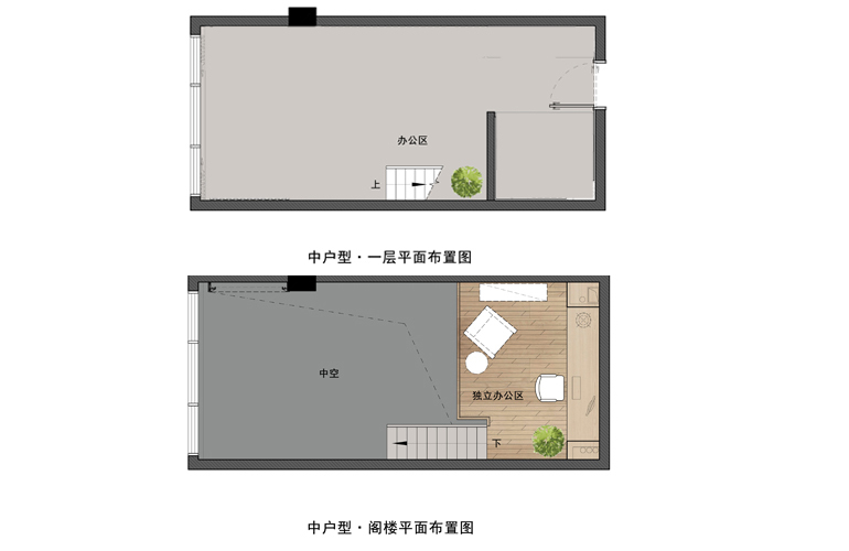 独立商业 B户型 建筑面积36-38㎡