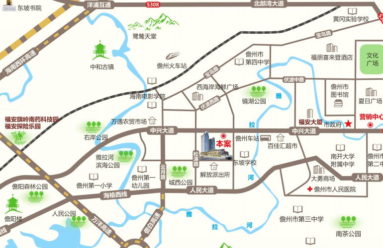 福安新福城区位图