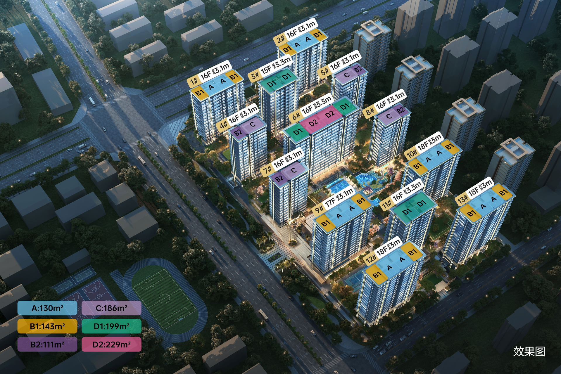 吉祥16号 楼栋图