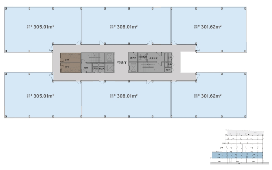 麓鸣901 商业办公 301.62-308.01