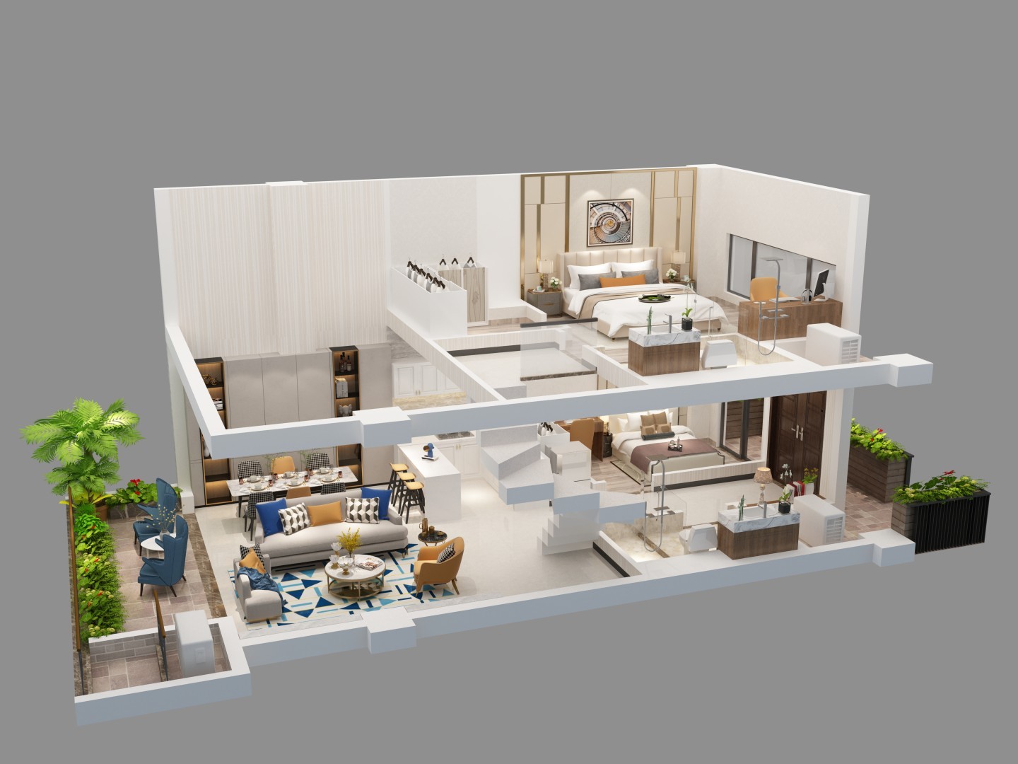 保利C+国际博览中心 叠墅 2房2厅2卫