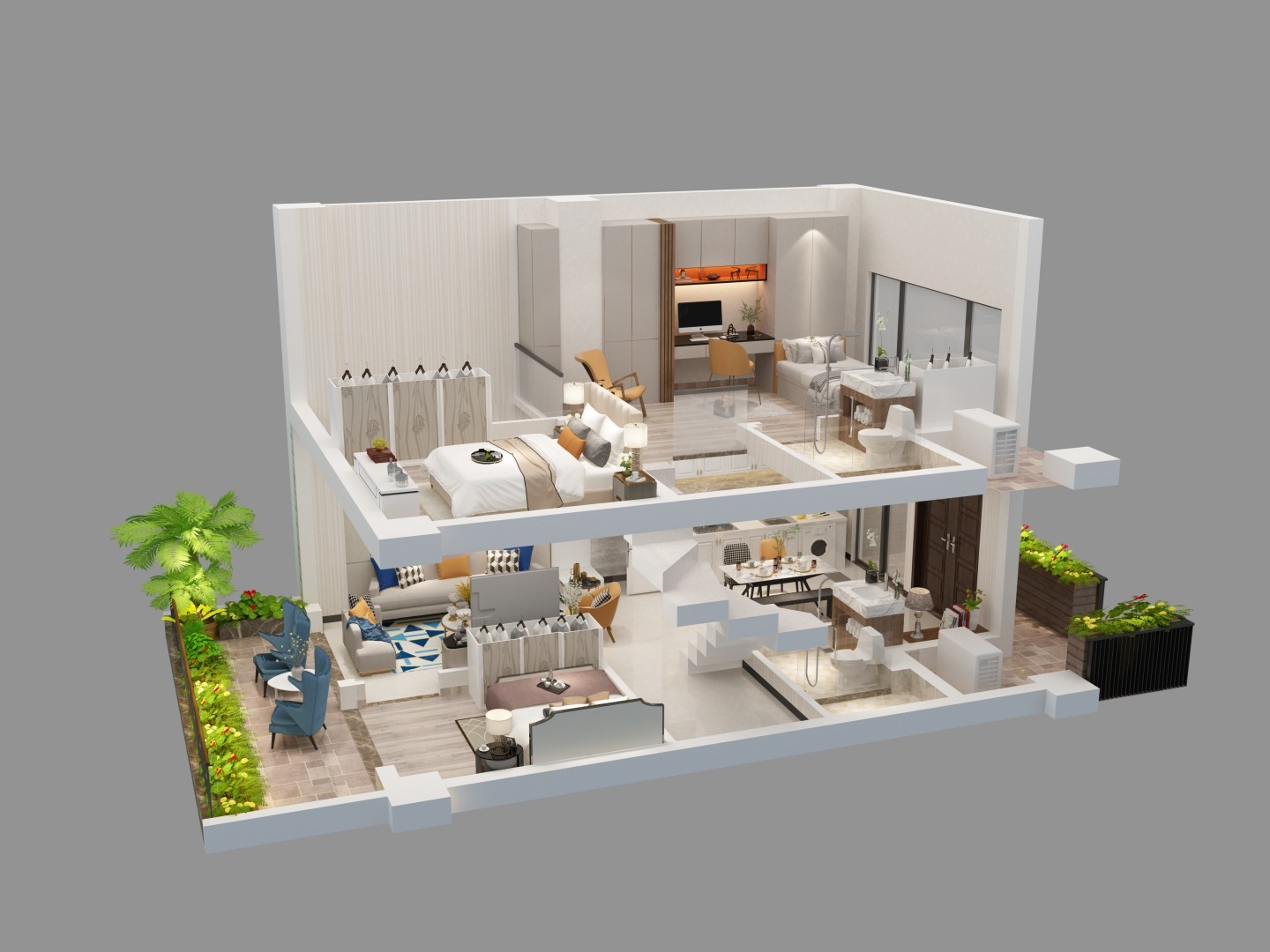 保利C+国际博览中心 叠墅 2房3厅2卫67平