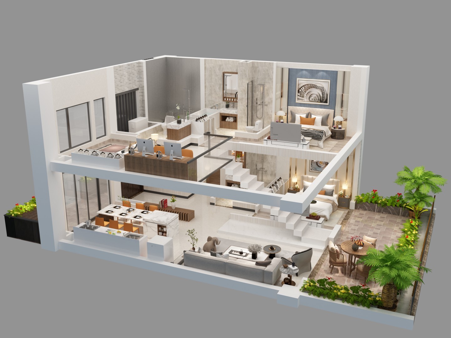 保利C+国际博览中心 叠墅 3房3厅3卫87平