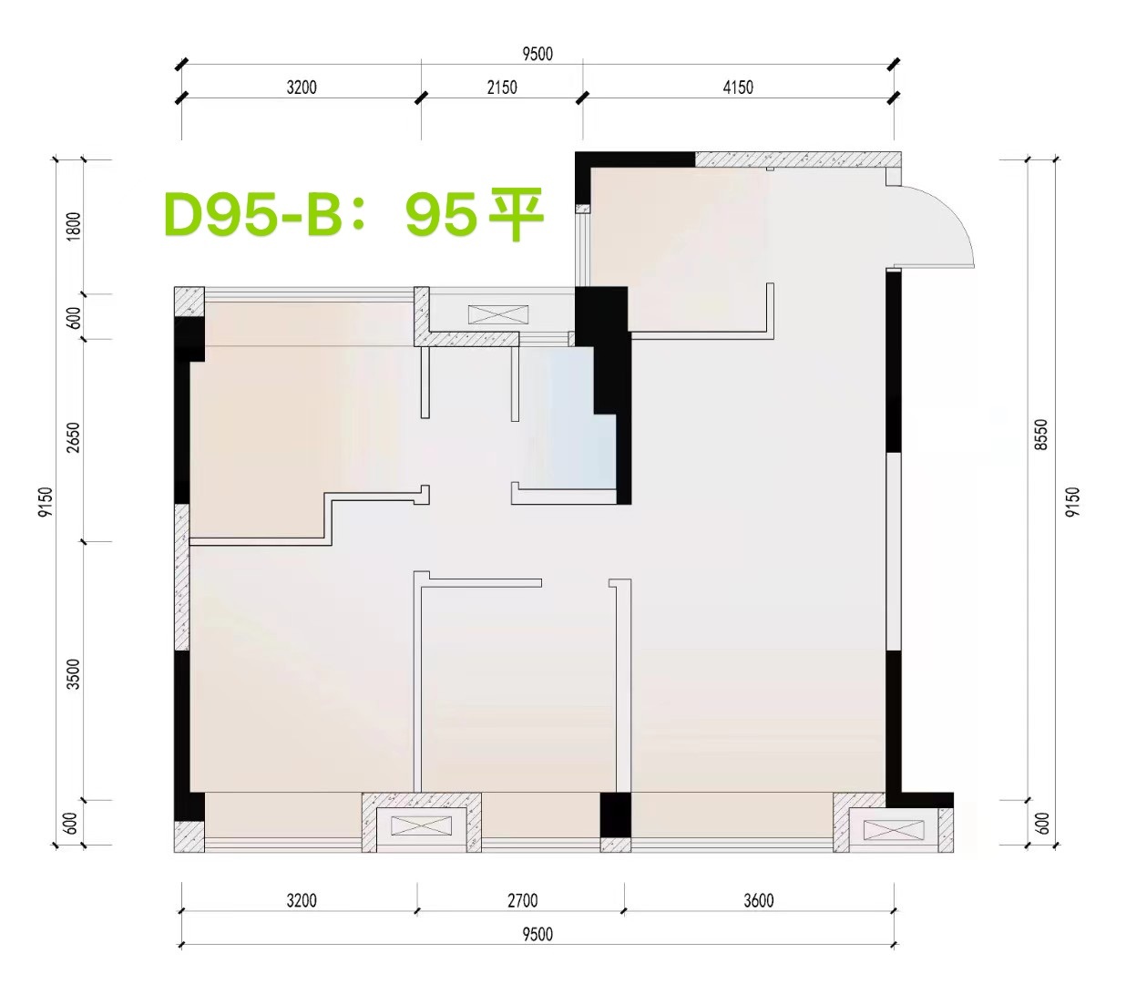 清水湾小镇里 SOHO 95平