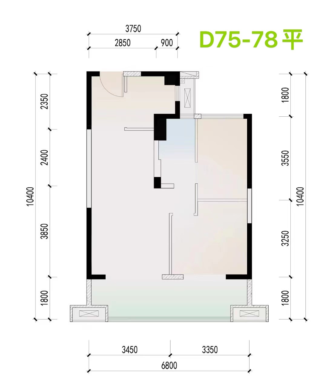 清水湾小镇里 SOHO 78平