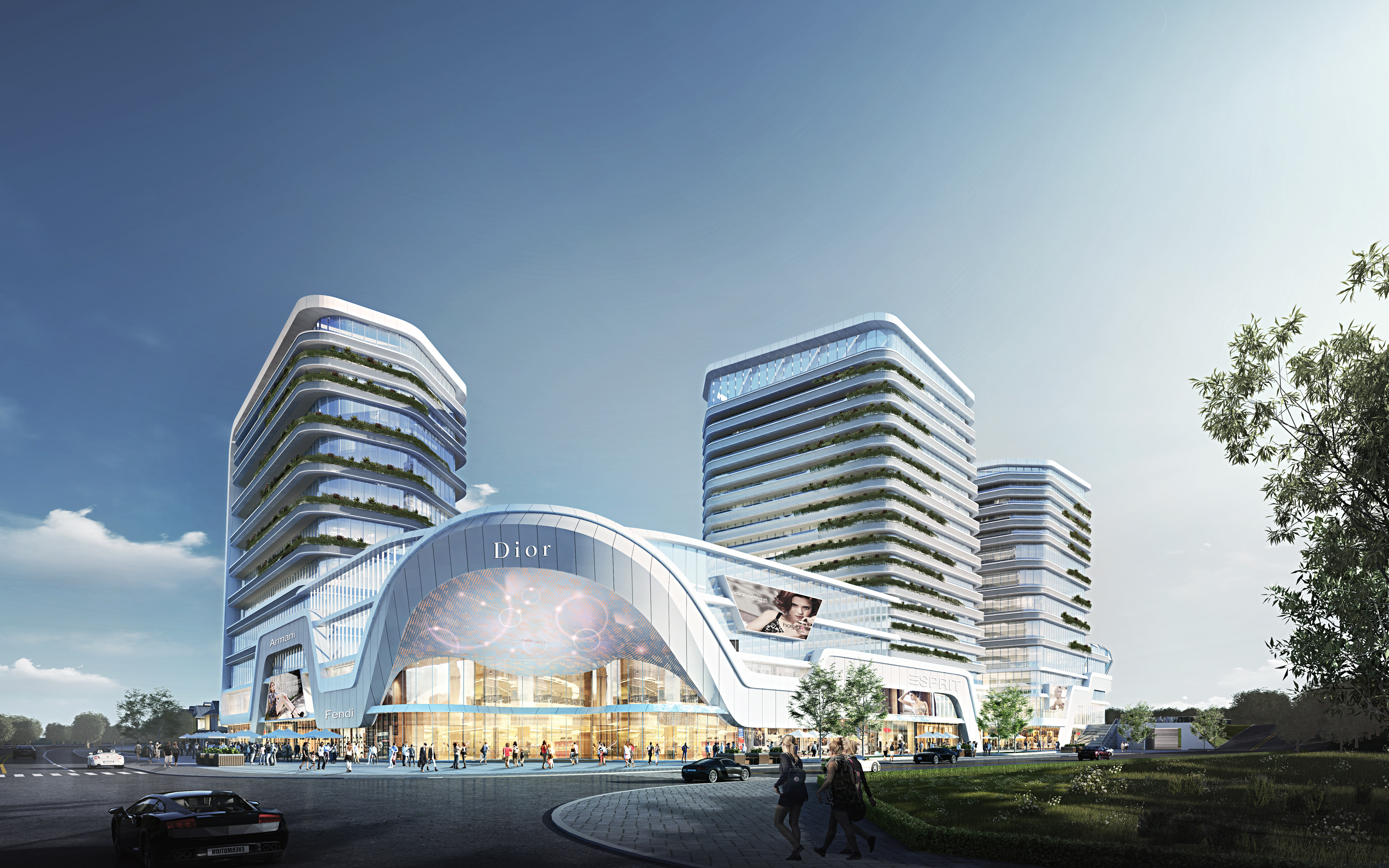 爱琴海&middot;三亚凤凰广场效果图