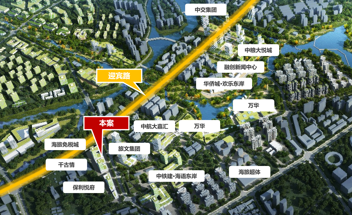 华庭天地 区位图