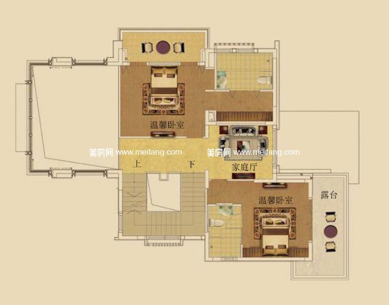 环岛独栋二层 4室3厅 建面406㎡